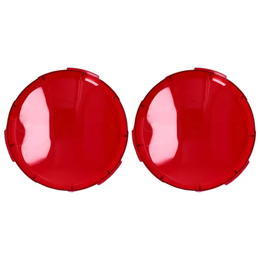 2Pcs Pool Lens Cover Plastic Red Transparent Underwater Light Lens Covers for Spa Lights 19cm