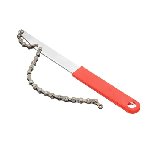 2 pack Bicycle Chain Whip Cycling Wheel Sprocket Wrench Remover Tool, Bicycle Freewheel Removal Kit for Road Bike Maintenance (Red)