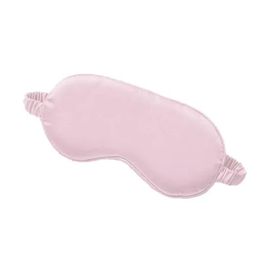 Pure Soft Silk Eyeshade Blindfold Sleep Eye Mask Cover Light Shade Travel Relax - 4 Pink