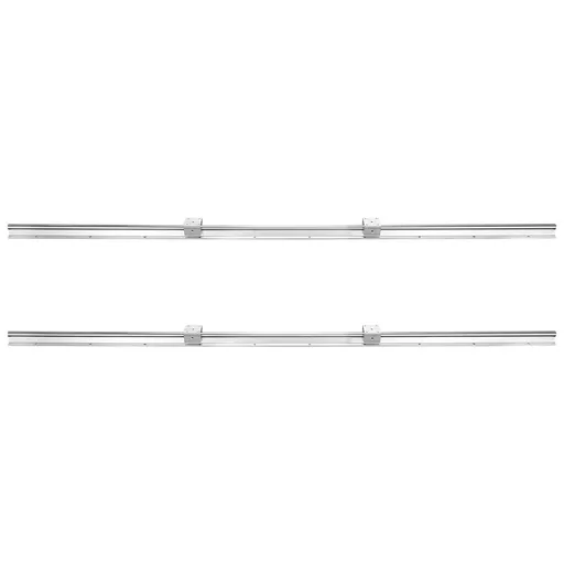 Linear Guide Rail Set, SBR20 1500mm, 2 PCS 59 in/1500 mm SBR20 Guide Rails and 4 PCS SBR20UU Slide Blocks, Linear Rails and Bearings Kit for Automated Machines DIY Project CNC Router Machines