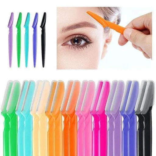 6-pack Eyebrow and Beard Trimmer Knife, MultiColor