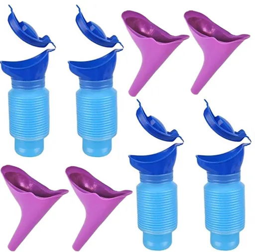 4 Pack Reusable Unisex Urinal Toilet Kit for Camping and Car, 750 ml