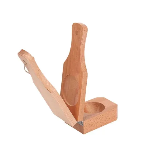 Wooden Banana Maker 2 in 1 Portable Kitchen Utensil with Handle for Making Stuffed Dishes