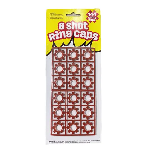 8 shots star ring caps for toy cap gun total 144 shots