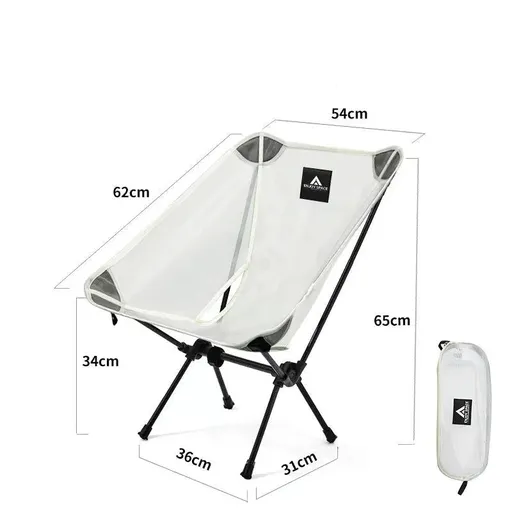 2pcs Outdoor Moon Chairs White