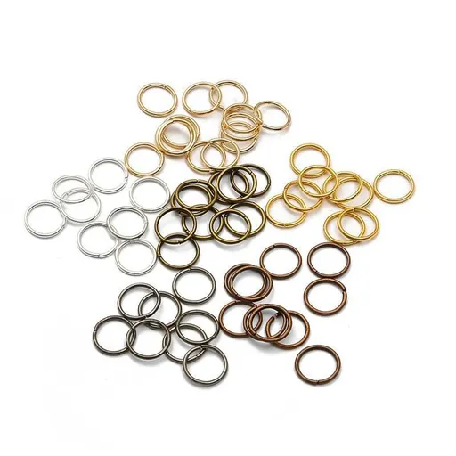 200pcs/lot 6 mm Copper Jump Rings Split Rings Connectors for DIY Jewelry Finding Making Accessories Supplies (Multicolor)