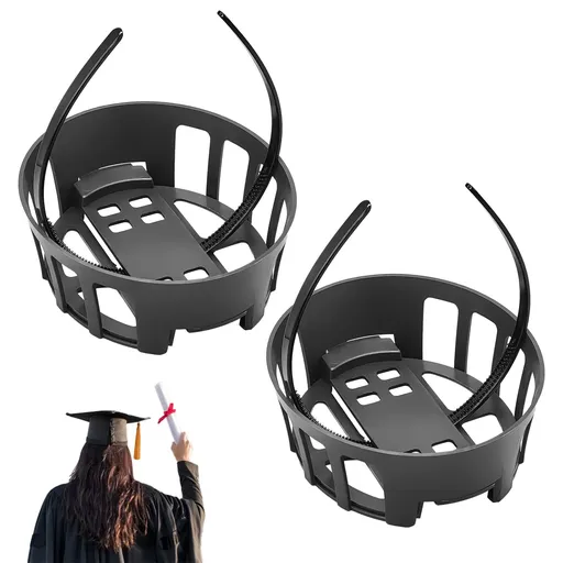 2Pcs Graduation Cap Headband Secures Your Headbands Upgrade Insert Hairstyle Hat Accessories Hairband