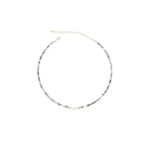 Retro Fashion Style Natural Stone Design Necklace for Women Vintage Jewelry - No pendant