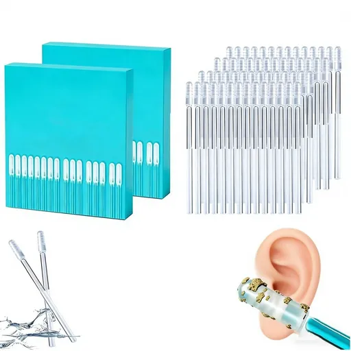 Sticky Ear Cleaning Sticks, Adhesive Ear Wax Removal Tools, Reusable Multifunctional Ear Cleaning Tool, 24 per Pack