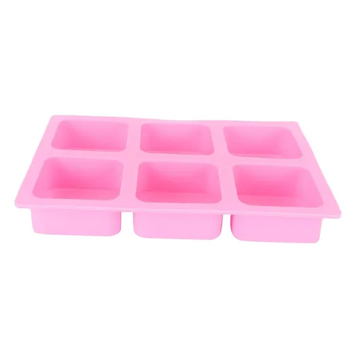 6‑Grid Square Mold Silicone Cake Aroma Hand Making Soap Mould DIY Tool for Baking Soap