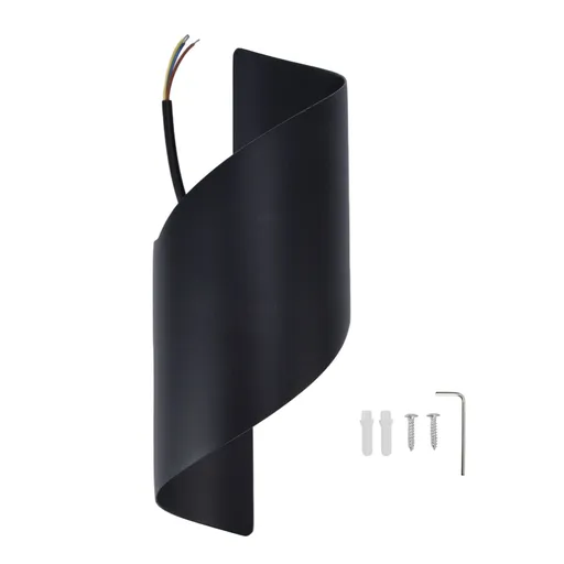 LED Wall Light Modern Waterproof Decorative Warm Light Innovative Spiral Wall Lamp for Outdoor Patio Hallway AC85‑265V