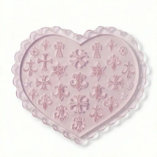 5 pcs 3D Mini Moulds,Resin Nail Art Casting Molds,Nail Art Template Silicone Nail Carving Mold for Nail Decoration