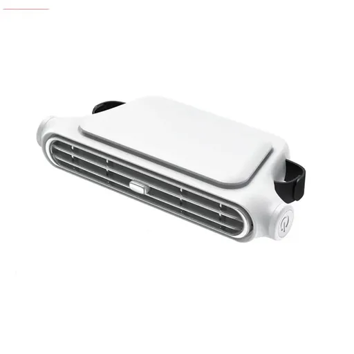 Powerful Car Seat Backrest Fan with 3000mAh Built-in Battery, Dual-Use (Cordless & Plug-in)-white