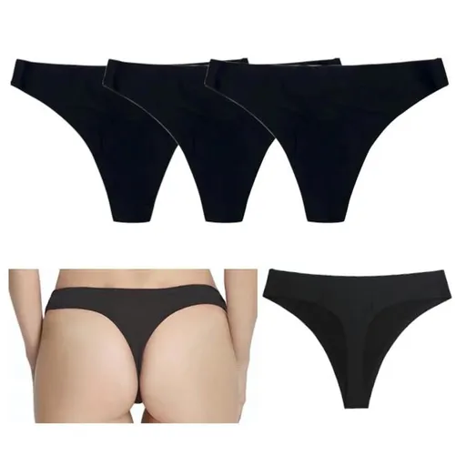 3-pack Seamless Invisible Thong, L