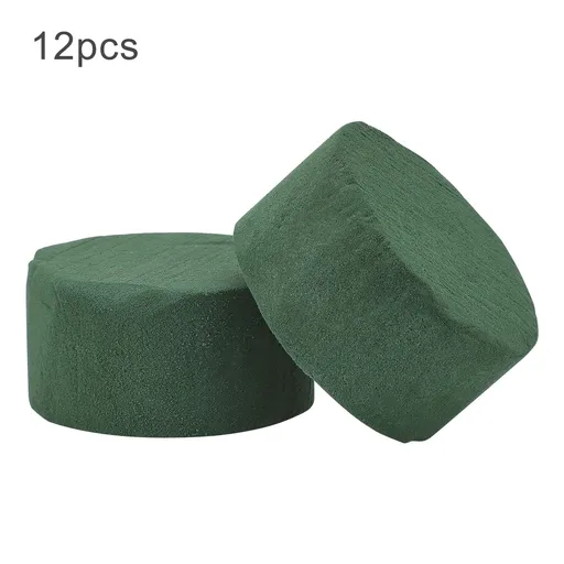 12pcs Floral Foam Round Dried Flower Foam Blocks Handmade Flower Arrangement Materials