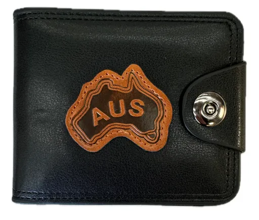 Souvenir Wallet Australia Classic AUS Oz in Black