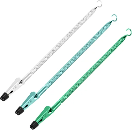 Bracelet Helper Tool with Hook - Fastener Helper Tool for Bracelet, Necklace, Jewelry, Watch - Silver, Teal, Emerald, Bundle