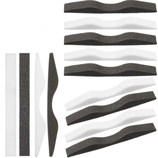 50 Pcs Microfiber Memory Foam Nose Bridge Pads Anti Fog Self Adhesive Protection Nose Cushion Sponge Strip Seal