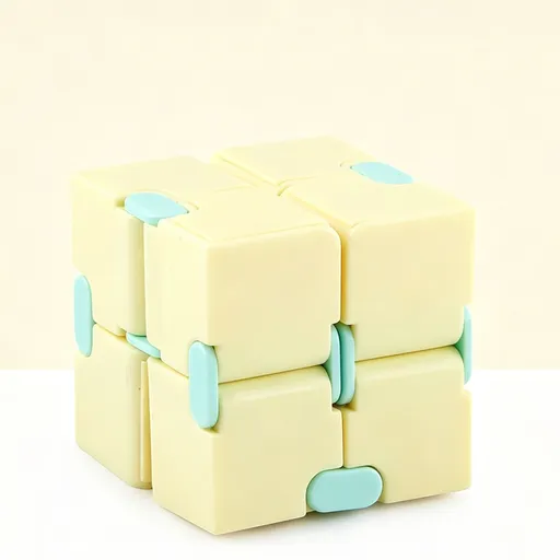 2pk Pastel Yellow & Pink Infinity Fidget Cube