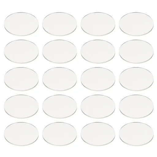 30Pcs Clear Circle Sheet Acrylic Transparent Discs for Crafters Art Projects Durable Interior Decoration