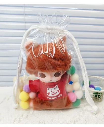 PVC Doll Storage Bag Clear Travel Organizer
