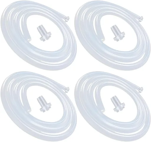 Replacement Silicone Tubing for Water Bottle Pump, High Temp Pure Silicone Hose Tube High Compatibility for Most Electric B Charging Automatic Drinking Water Pump-4 Pack