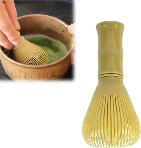 1 Pcs Resin Matcha Whisk, 2.36×4.72inch Food-Grade Durable Chasen for Matcha Powder, Traditional Tool with Easy-Clean Design, Compact Whisk for Home & Travel Use (Whisk)