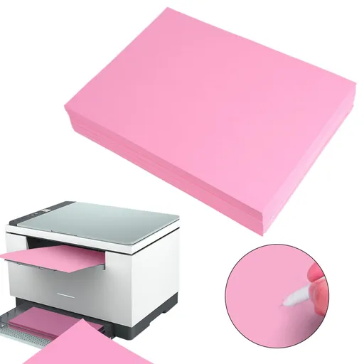 100 Sheets Copy Printer Paper, Pink Letter Size Colored Paper for Documents Arts Crafts and DIY, Printer Paper, 8.5 x 11 inches