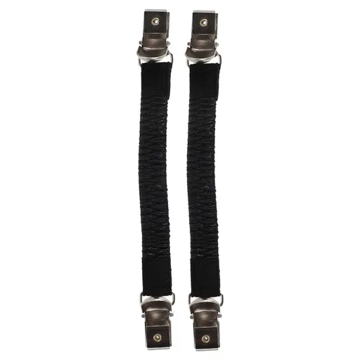 1 Pair Black Elastic Heel Strap with Anti- Metal Buckle for Sandals and Clogs Comfort Fit