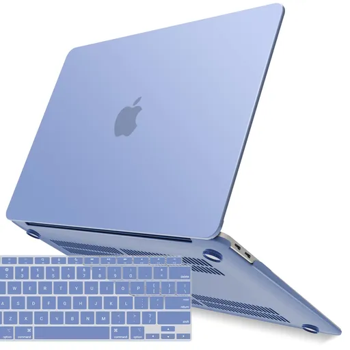 Suitable for MacBook Air 13 Inch Case 2022 2021 2020 2019 2018, A1932, A2179, A2337 Shell Case Keyboard Cover lavender Grey