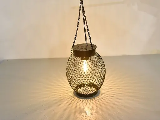 Solar Lantern Outdoor, Upgraded Hanging Lights Outdoor Garden Metal Lanterns Decorative Lighting Powered Waterproof Tree for Yard