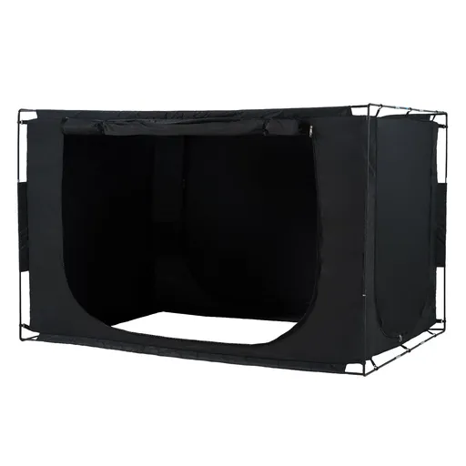3 Doors Bed Tent Breathable Tent 70% Blackout with 9.5 mm Fiber Poles