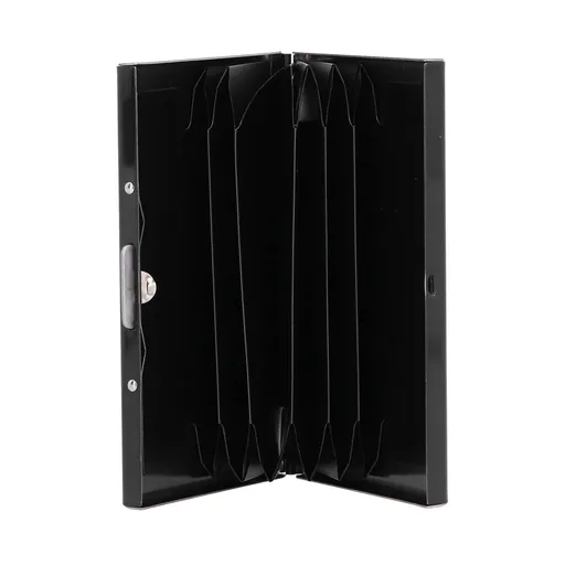 Credit Card Holder Protector Stainless Steel Credit Card Wallet Business Card Case for Men and WomenBlack