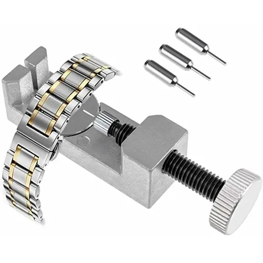Adjustable Watch Pin Punch Tool, Watchmaker Watch Band Tool Link Pin Remover Repair Kit With 3 Extra Pins