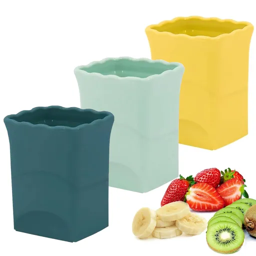 3-PCS Cup Slicer Strawberry Cutter: Fruit Cup Cutter Slicer, Cup Chopper for Strawberries, Egg Banana Slicer Quickly Making Fruit