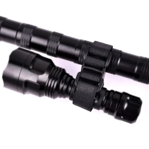 Multi-Purpose Bike Strap Flashlight LED Tourch Mount Holder Bike Lock Clamp Holder Hook&Loop Band Mountain Bicycle Accessories