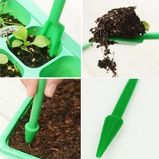 6 Sets Planting Seedlings Garden Tool Plastic Garden Seedling Seedlings Sowing Digging Tool Transplanting Planting Tool