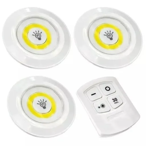 COB Smart Wireless Remote Control Night Light Decorative Kitchen Closet Staircase Aisle Bathroom Lighting Mini Touch LED Light with Remote Control