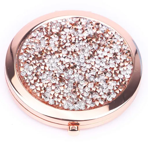 Magnifying Compact Cosmetic Mirror 2.75 Inch Round Handheld Travel Pocket Makeup Mirror Cost effective products