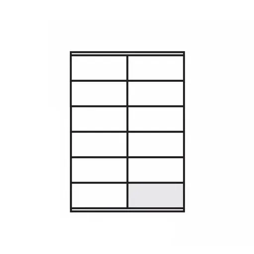 A4 Self Adhesive Sticker Paper Sheet Label Laser Inkjet Print Mailing Address - White Matte 2x6 *100 PCS