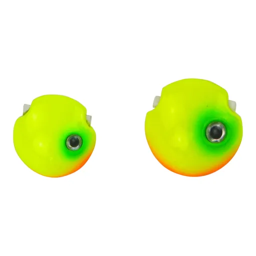 Finesse Kabura Slider Jig Head, 60gm, Lime Spider, 2 Pack
