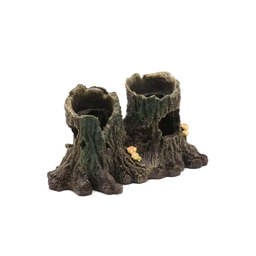 Aquarium Cave Tree Stump Trunk Fish Hideout House Resin Tree Bark Hideout Hut Wood Trunk Log Landscape Decoration