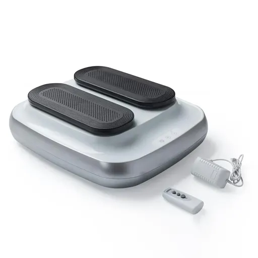 FORCE Portable Electric Circulation Leg Trainer Exerciser Machine With Remote Control Silver