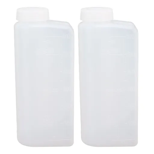 2PCS 600ML 2 Stroke Oil Petrol Fuel Mix Bottle Professional Oil Mixing Bottle Container for Chainsaw Ironing Machine