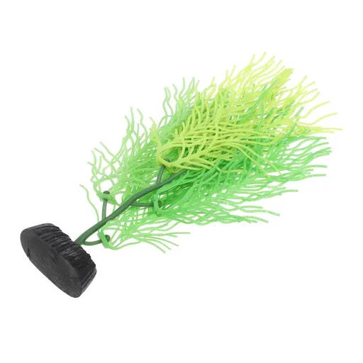 Green Silicone Artificial Hornwort Aquarium Plant Decoration for Fish Tanks and Aquatic Habitats