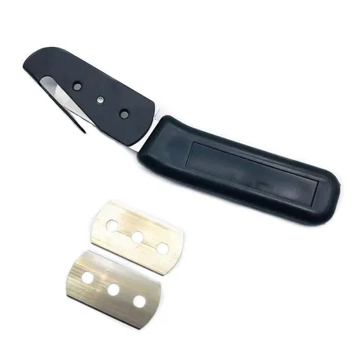Vinyl Backing Cutter Vinyl Wrap Cutting Knife, Stainless Steel Hidden Blade Vinyl Cutter for Car Tinting with 2 Extra Blade