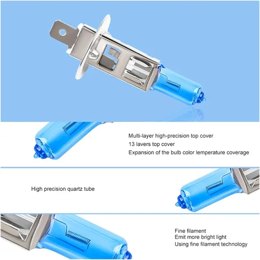 2pcs H1 Car Headlight Bulb Lamp 12V 55W Super White Halogen Xenon Car Styling For Auto Car Headlight Bulb