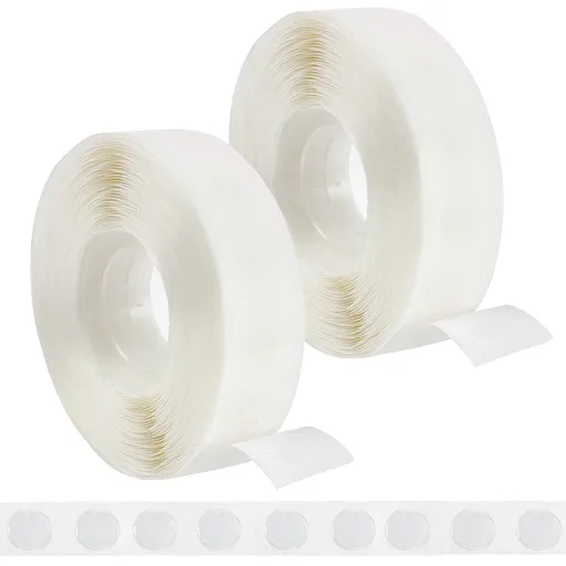1000 Pcs Glue Point Clear Balloon Glue Dots, Double Sided, Transparent, 1cm/0.4inch in Diameter, for Craft Scrapbook Birthday Wedding Decoration