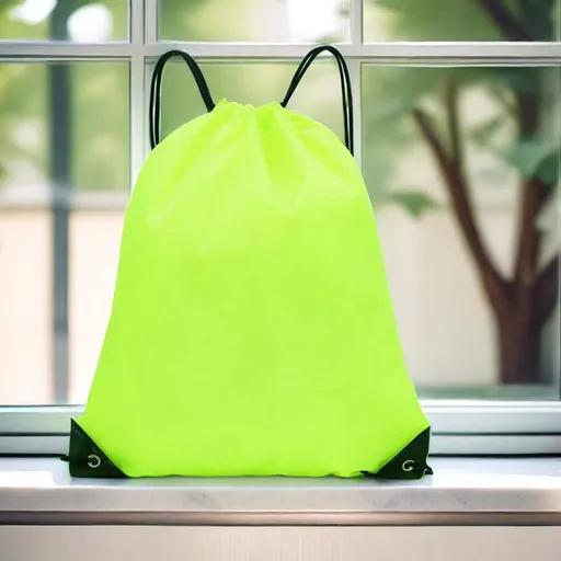 Polyester Drawstring Sports Backpack Gym Basketball Sack Bag