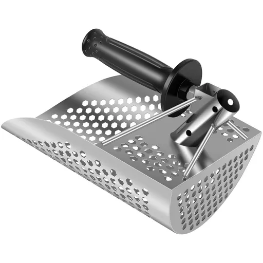 Sand Scoop 304 Stainless Steel Beach Metal Detector Scoop with Detachable Handle Sturdy Digging Sifting Shovel for Beach Treasure Finding